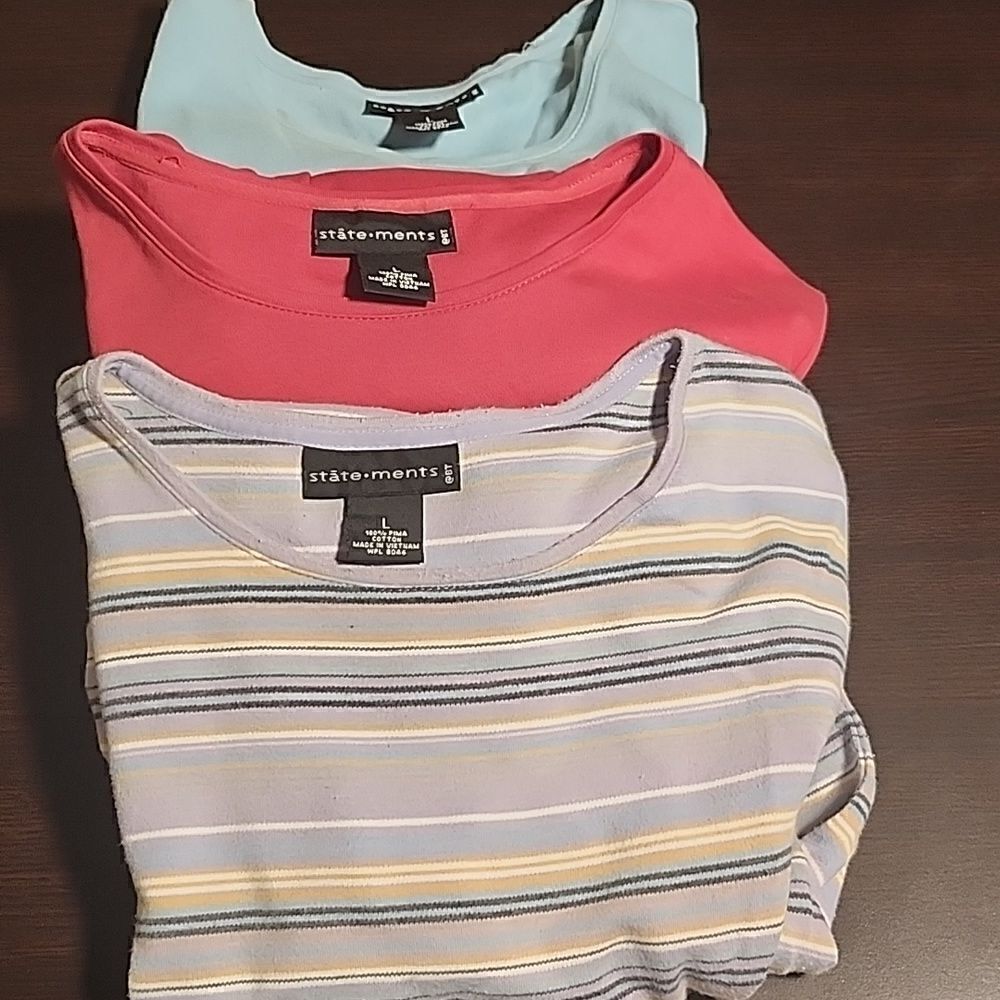 3 large Statements Long Sleeved Shirts